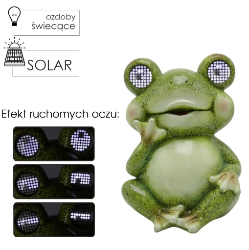 Garden Line Садовая Фигурка - Лягушка Со Светящимися Глазами 18,5 x 18,4 x 25,5 см Led, GOT9279 - Home Club