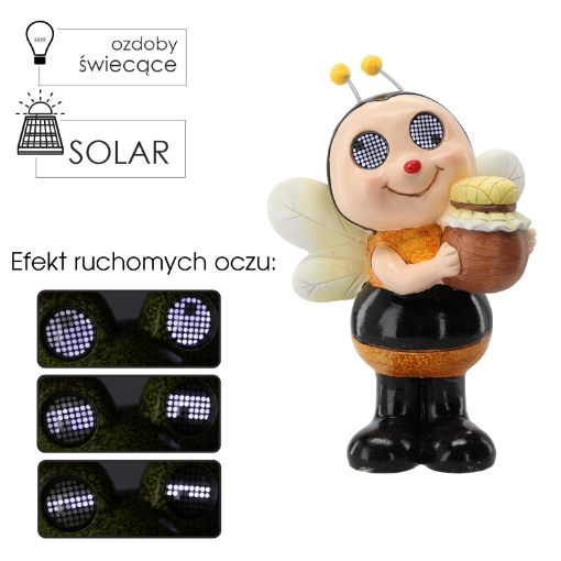 Garden Line Садовая Фигура - Пчела С Светящимися Глазами 25,8 x 18,5 x 35,5 см Led, GOT9392 - Home Club