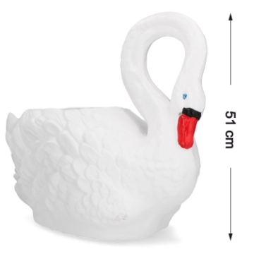 Chomik Лебедь, Пластиковый Вазон, Большой, PTAPL6060 - Home Club