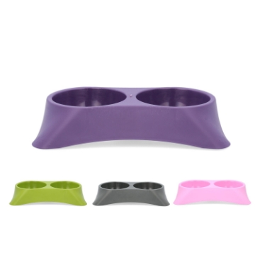 Chomik Двойна Миска Для Собаки Або Кота 2 x 0,25 л, PLAUP0249 - Home Club