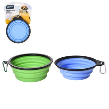 Chomik Складная миска для животных 350 мл 13,5 x 13,5 x 1,2/5 см Разноцветная, PET9479 - Home Club