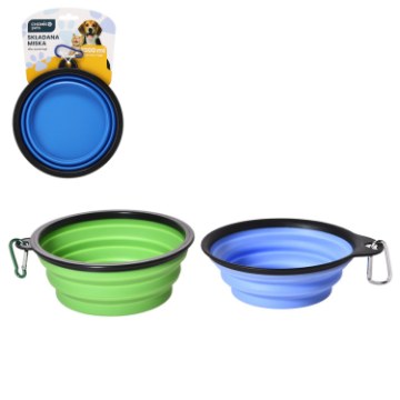 Chomik Складная миска для животных 1000 мл 17,5 x 13 x 7 см Разноцветная, PET9486 - Home Club