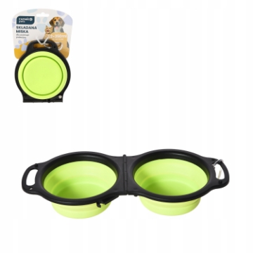 Chomik Двойная складная миска для животных 2 x 350 мл 31 x 14 x 5 см, PET9493 - Home Club