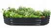 Garden Line Овощная и цветочная грядка 120 x 60 x 30 см, овальная, антрацит, ZAK8465 - Home Club, изображение 9