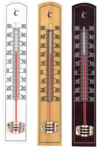 Garden Line Деревянный Комнатный Термометр 20 x 3,5 x 1 См, Разные Цвета, MAK2924 - Home Club