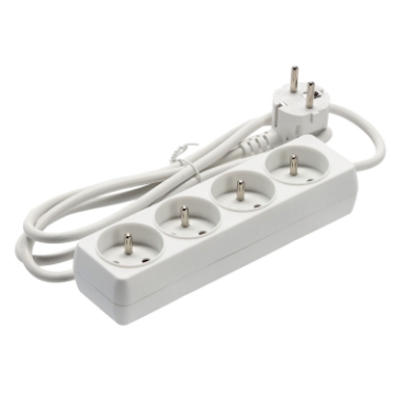 Chomik Продовжувач Платина 4 Гнізда 1,5 М Білий, KAB8787 - Home Club