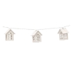 Chomik Светодиодная гирлянда «Белые домики», 10 лампочек, питание от батареек, LED4222 - Home Club, изображение 3