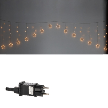 Chomik Световая Завеса «Звездки» 136L, Теплый Белый, Длина 3 + 3 М, LED0030 - Home Club