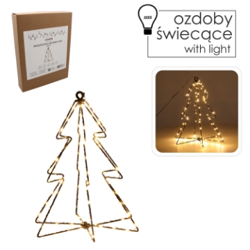 Chomik Праздничное Украшение - Новогодняя Елка Led 30 См 95 L Тепло-Белый На Батареях, LED0313 - Home Club