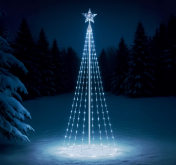 Chomik Конусная Новогодняя Елка С Звездой 3 М 458L Холодный Белый Внутри/Снаружи, LED8028 - Home Club