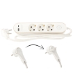 Chomik Удлинитель Платформа С Выключателем, 3 Розетки 230 В И 2 Розетки Usb, 1,5 М, Белый, KAB2585 - Home Club