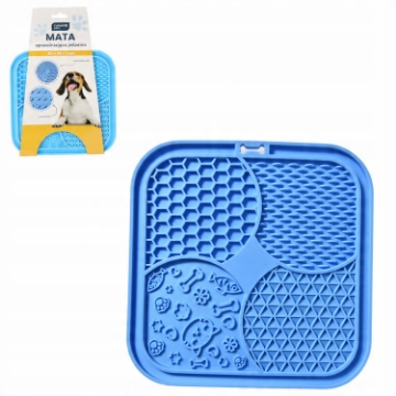 Chomik Коврик для замедления приема пищи, 20 x 20 x 1 см, синий, PET9462 - Home Club