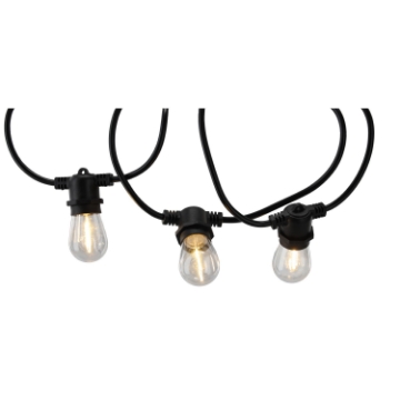 Garden Line Садовая гирлянда 230 В, длина 3 + 7 м, 10 светодиодов, теплый белый свет, SOL1236 - Home Club