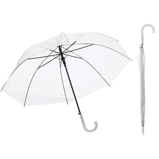 Chomik Полуавтоматический Зонт. Классический Прозрачный диаметр 99 см, UMB4632 - Home Club