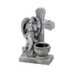 Chomik Фігура Ангела, Що Стоїть З Хрестом І Горщиком 21,5 X 14 X 35,5 См, DED8813 - Home Club