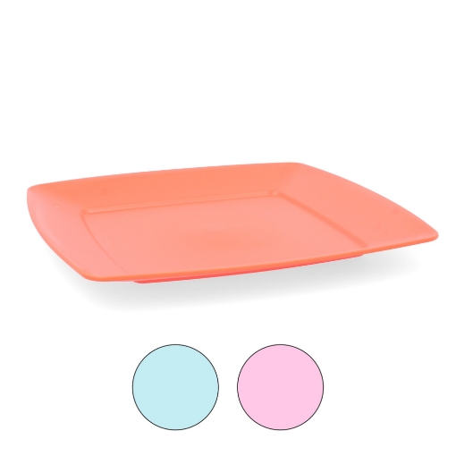 Hobby Life Квадратная тарелка 23,5 см, упаковка = 48, упаковка = 60., HOB031291 - Home Club