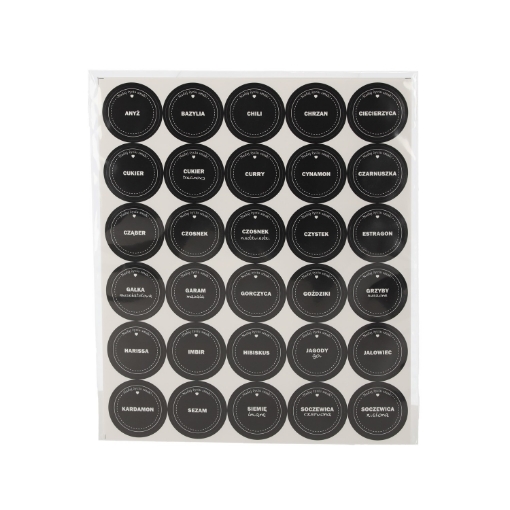 Chomik Набор из 120 наклеек с изображением специй, CHOM6605 - Home Club