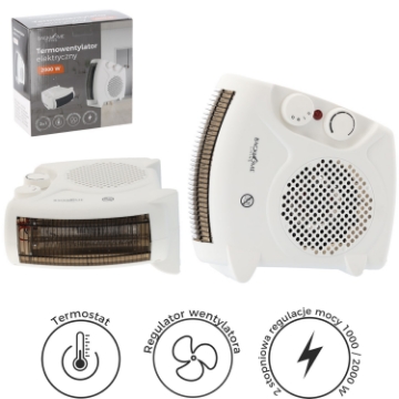 Chomik Электрический Термофан / Белая Тепловая Печь 2000 Вт, FIN3018 - Home Club