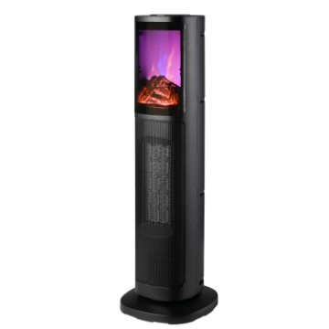 Chomik Электрический Камин Колонного Типа - 20 x 20 x 64 См - 2000 Вт, FIN2633 - Home Club