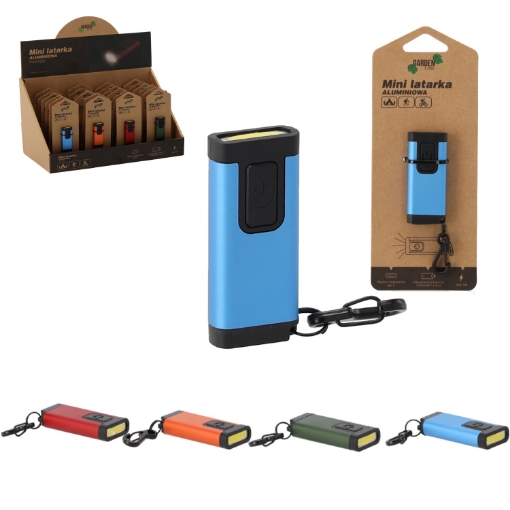 Chomik Алюминиевый фонарь, разноцветный, 1 Вт, Usb C, CAM0987 - Home Club