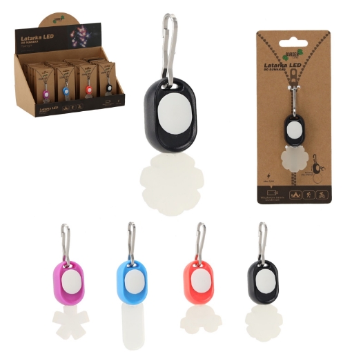 Chomik Светодиодный фонарик для молнии, разноцветный, CAM1007 - Home Club