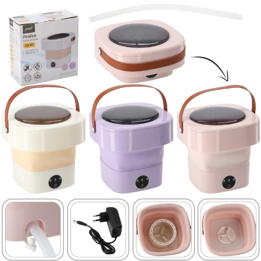 Chomik Туристическая Стиральная Машина - Переносная, Складная Mini 11 Л - Разные Цвета 29 x 30 x 28 См, CAM5973 - Home Club