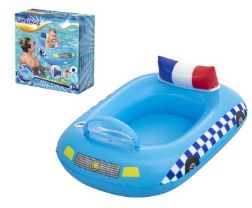 Bestway Надувной понтон для детей, полицейская машина, 97 см x 74 см, BES34153 - Home Club