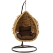Chomik Висячий Кресло Aztec - Натуральный, Брунатная Подушка, Брунатная Рама, FAT0077 - Home Club, изображение 2