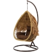 Chomik Висячий Кресло Aztec - Натуральный, Брунатная Подушка, Брунатная Рама, FAT0077 - Home Club, изображение 4