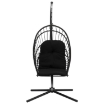 Chomik Складное Висячее Кресло Eris Черное, Подушка - Черная, Рама - Черная, FAT0916 - Home Club, изображение 5