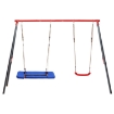 Chomik Двойная Садовая Качель (Металлический Каркас + Качель + Сороличее Гнездо) 290 x 180 x 200 См, KRE1111 - Home Club