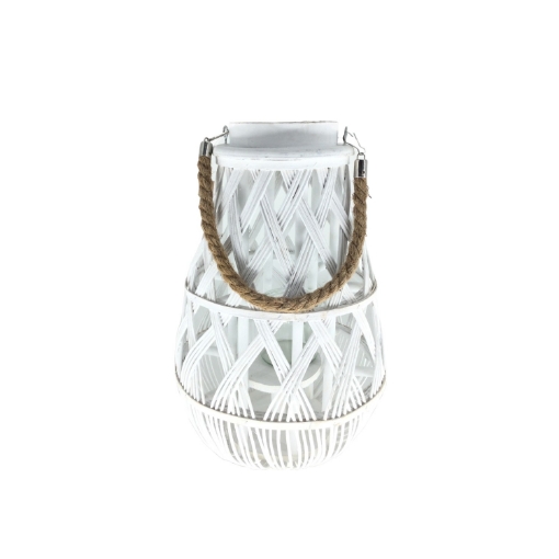 Chomik Фонарь 24 x 55 см со стеклянной вставкой - белый, ILS3100 - Home Club