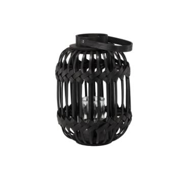 Chomik Чорний Ліхтарик Висотою 34/46 См Зі Скляним Вкладенням, LIS3223 - Home Club