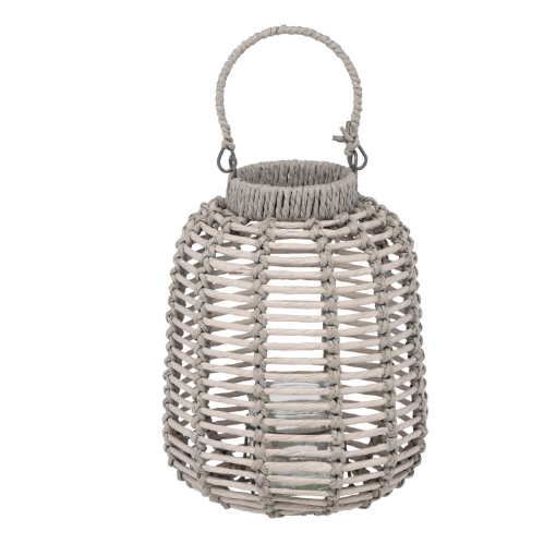 Chomik Плетеный фонарь 22 x 27 см, серый, ILS1319 - Home Club