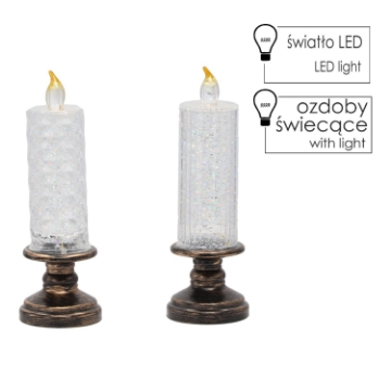 Chomik Свеча Led 7,1 x 7,1 x 21,1 см, различные дизайны, LED2560 - Home Club