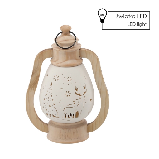 Chomik Фігурка Божого Рідзивина - Керамічний Ліхтар 17,3 X 11,2 X 23,5 См Led, GOT1322 - Home Club