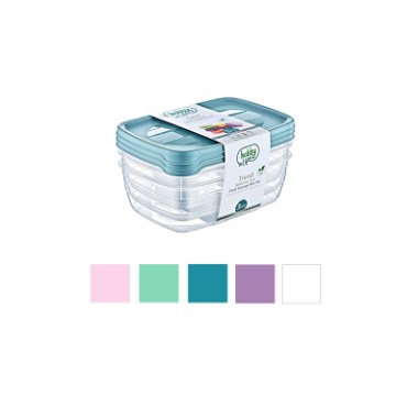 Hobby Life Набор из 3 прямоугольных контейнеров Trend Box 1,2 л, HOB021016 - Home Club