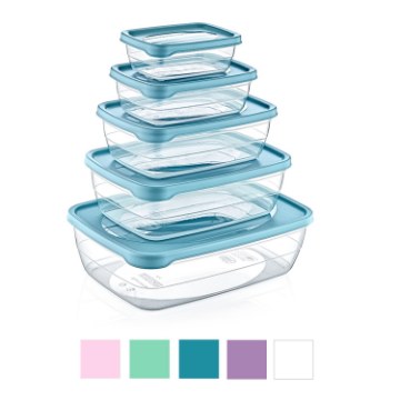 Hobby Life Набор из 5 прямоугольных контейнеров Trend Box (0,3+0,6+1,2+2+3 л), HOB021013 - Home Club