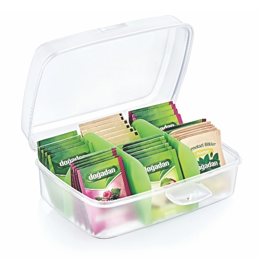 Hobby Life Прямокутний Контейнер Для Чаю, Розділений На 2 Л, HOB021178 - Home Club