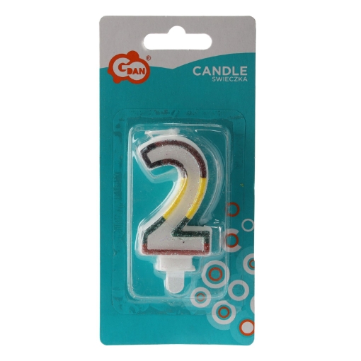 Chomik Свечка «2» Цифра 9982*, WEG1190 - Home Club
