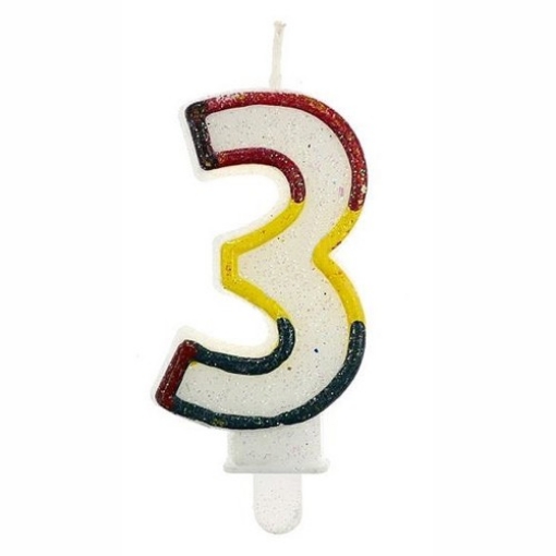 Chomik Свеча "3" Цифра 1206, WEG1206 - Home Club