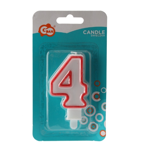 Chomik Свечка «4» Цифра 9024*, WEG1213 - Home Club