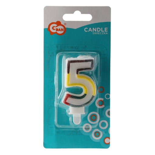 Chomik Свеча «5» Цифра 9031*, WEG1220 - Home Club