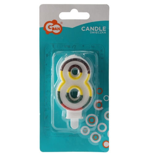 Chomik Свеча «8» Цифра 9062*, WEG1251 - Home Club
