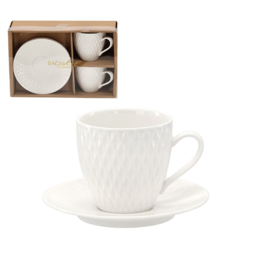 Chomik Набор из 2 чашек с блюдцами объемом 250 мл, RIS4139 - Home Club