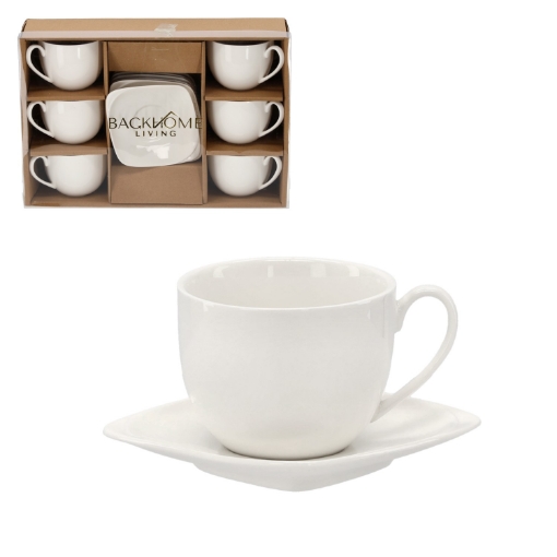 Chomik Набор из 6 чашек с блюдцами, объем 250 мл, RIS4207 - Home Club