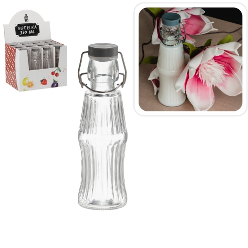 Chomik Бутылка 270 мл круглая с механической пробкой, IDE0611 - Home Club