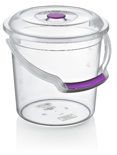 Hobby Life Прозрачное ведро с крышкой 5 л, HOB081183 - Home Club