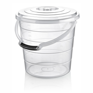 Hobby Life Прозрачное ведро с крышкой, объем 15 л, HOB081186 - Home Club