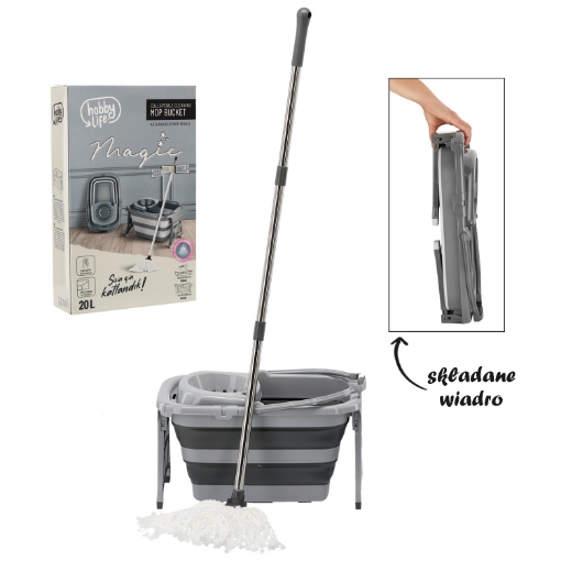 Hobby Life Складне Відро З Вижимкою І Мопом, HOB081214 - Home Club